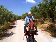 Wild West: where farmers still ride wooden-saddled mules!