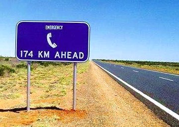 Emergency sign in South Australia ...